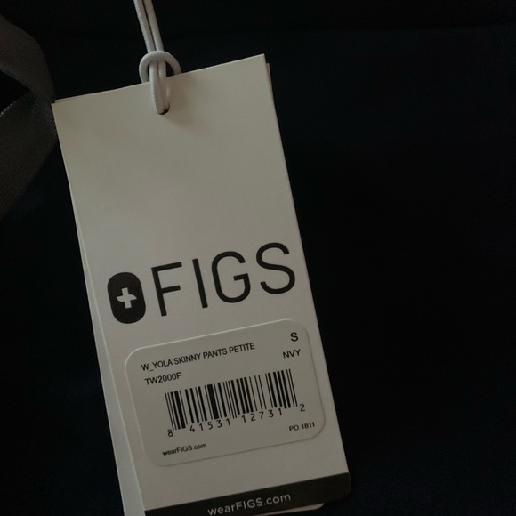 FIGS • Navy • Yola Skinny Scrub Pants • Small • Petite • - Picture 4 of 5